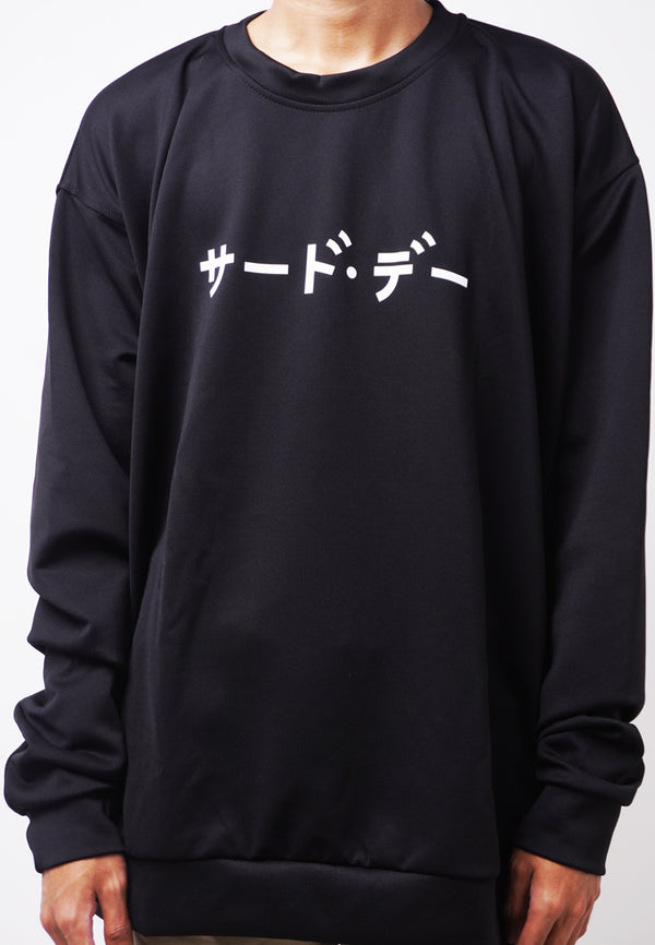 Third Day MOA44 Sweater Ultra Oversize Pria Katakana Black