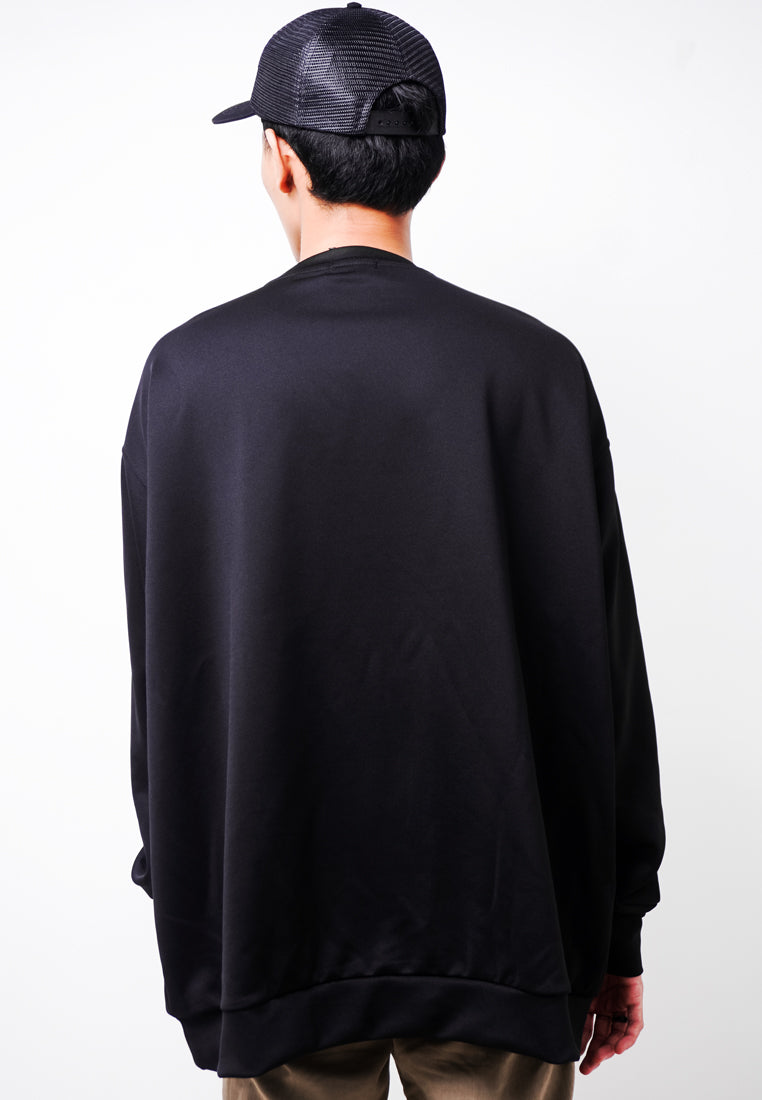 Third Day MOA44 Sweater Ultra Oversize Pria Katakana Black