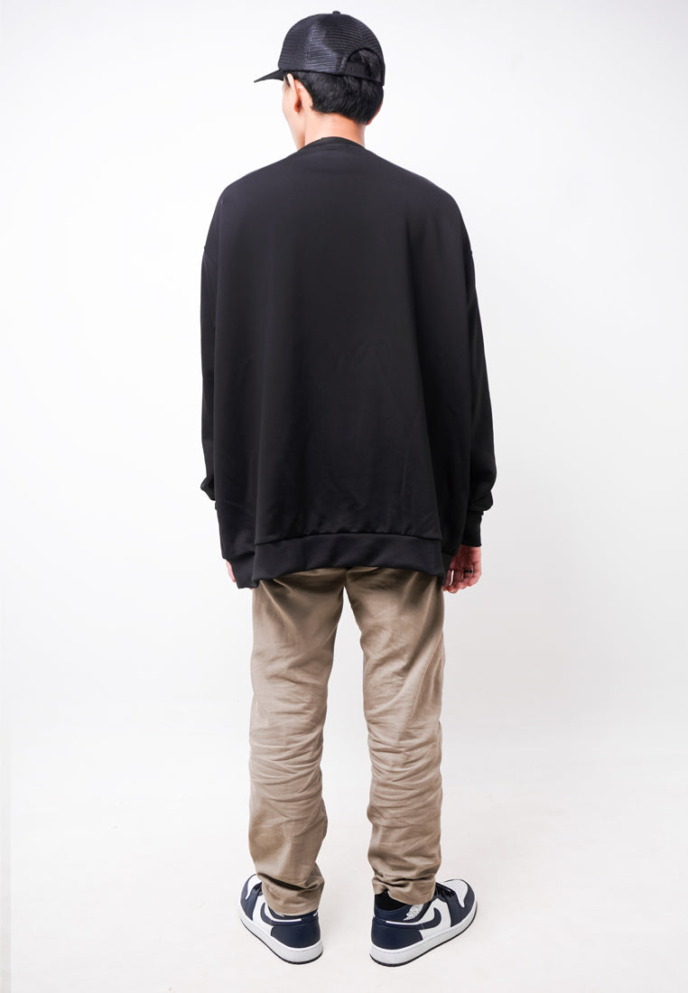 Third Day MOA44 Sweater Ultra Oversize Pria Katakana Black