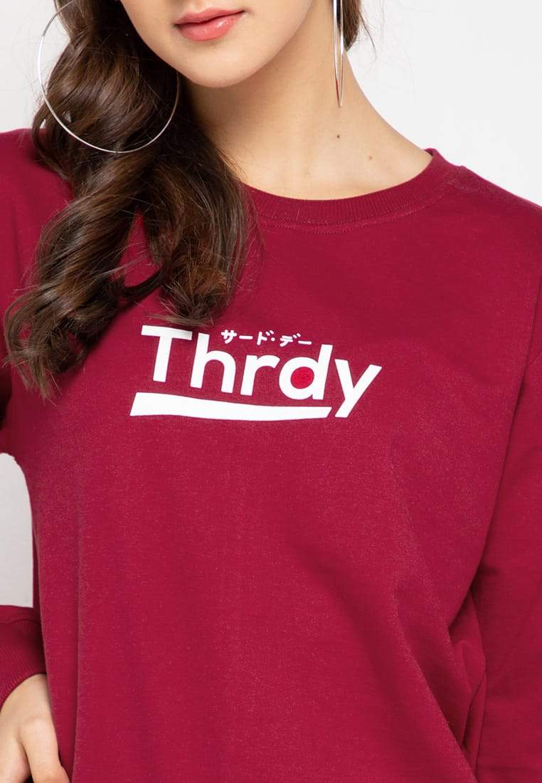 Third Day LMP016 Sweater Thrdy Merah Tua