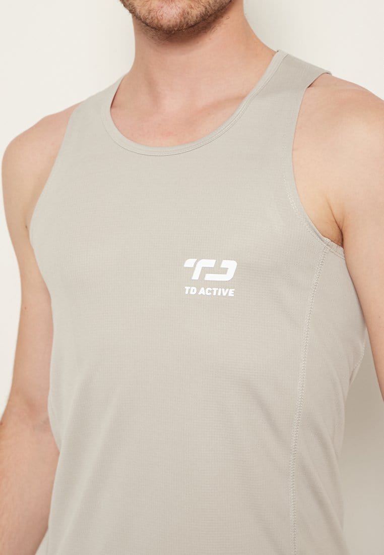 Td Active MS109 dateng back zigzag tr tanktop  jersey abu muda