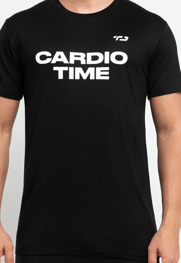 Td Active MS129 Cardio Time Kaos Olahraga Pria Hitam