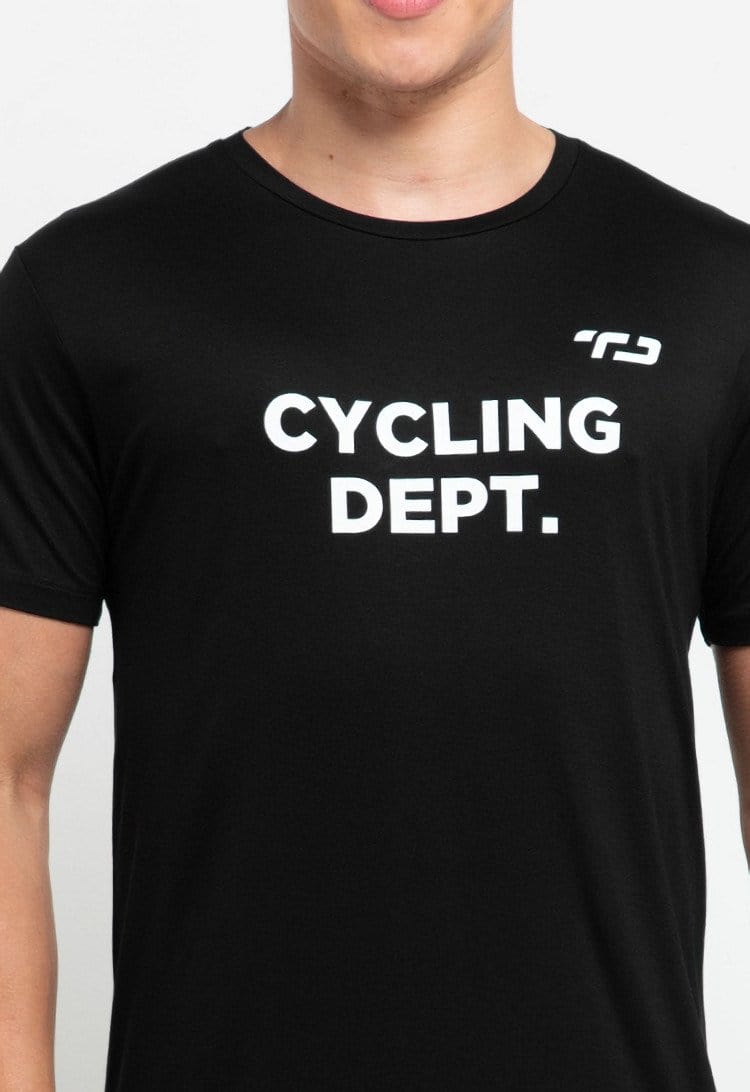 Td Active MS131 Cycling Dept Kaos Olahraga Pria Hitam