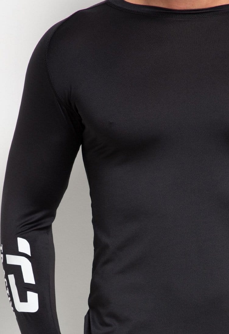 Td Active MS133 Baselayer Inner Sport Thumbhole Pria Hitam