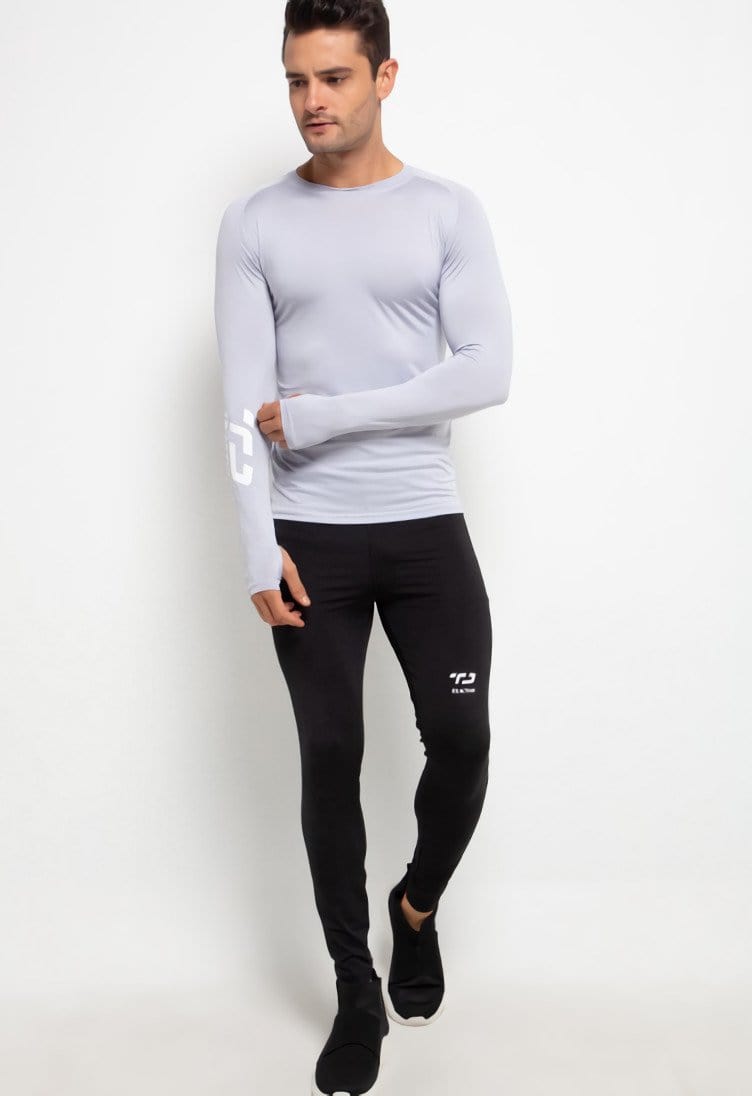 Td Active MS134 Baselayer Inner Sport Thumbhole Pria Abu Muda