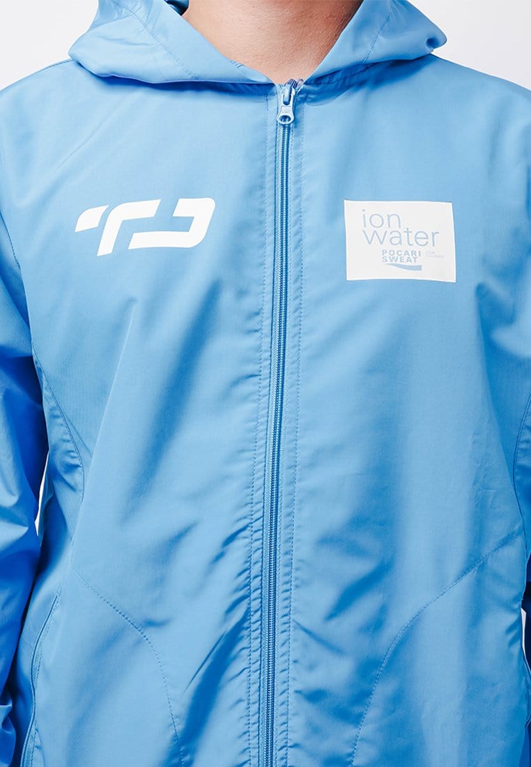 Td Active x Ion Water By Pocari Sweat MS158 Jaket Olahraga Sepeda Lari Pria Biru