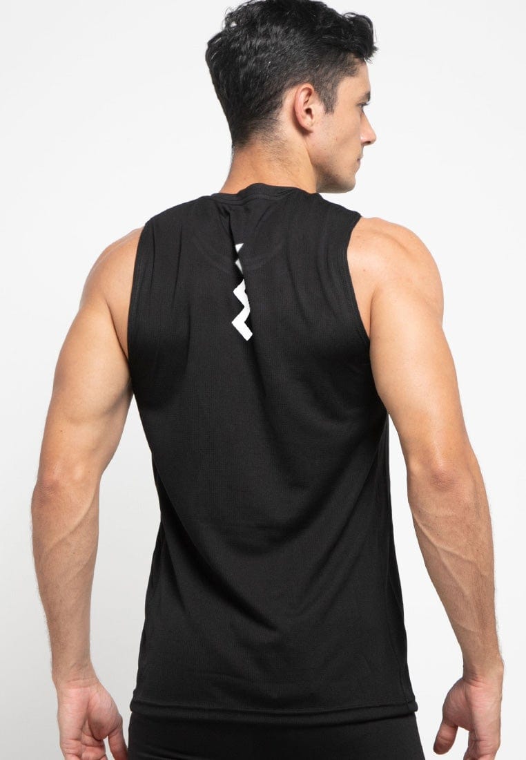 Td Active MS159 Outline Sv Running Sleeveless Jersey Hitam