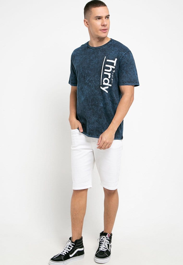 Third Day MTD22C washtees thrdy vert nv T-shirt Navy