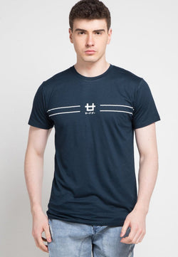 Third Day MTD52D double line logoicon T-shirt Navy