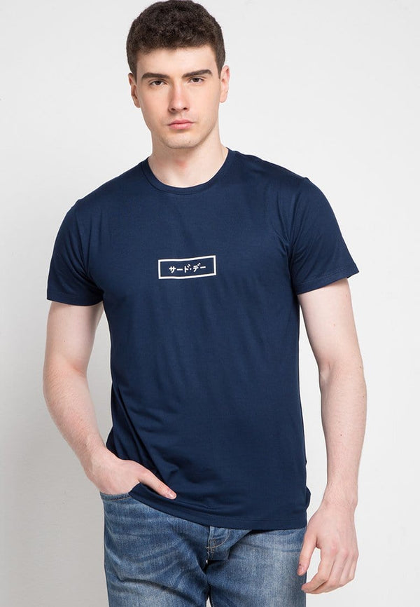 Third Day MTD53D Smallrec Katakana Navy T-Shirt Navy