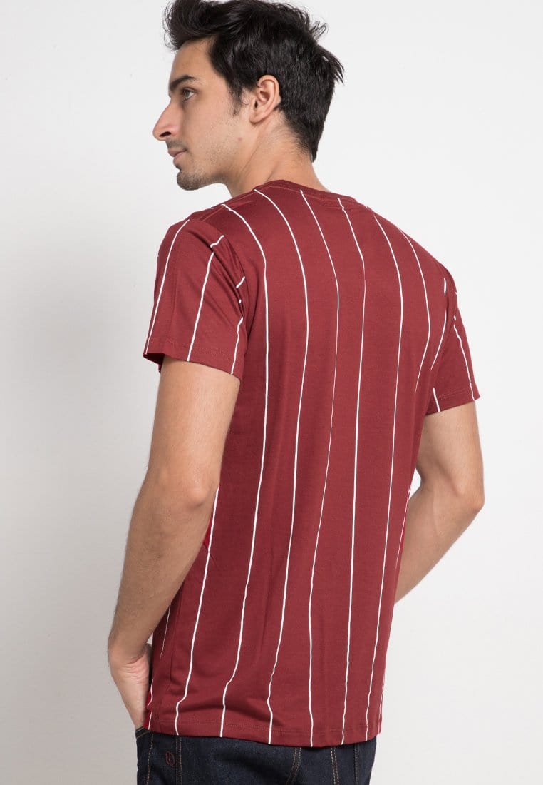 Third Day MTD61D ver lines logo mr T-shirt Maroon
