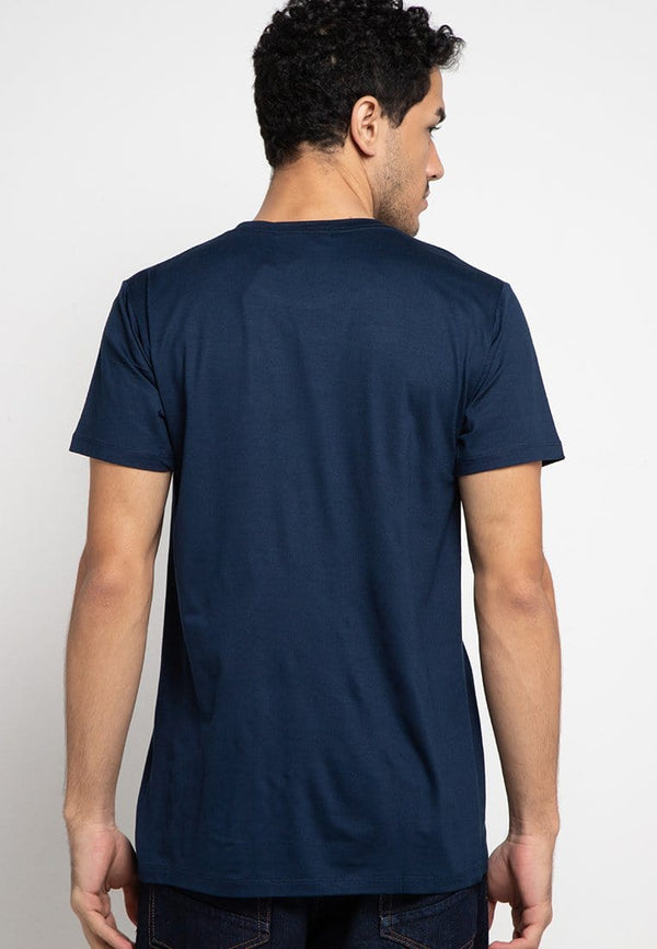 Third Day MTD92F thrdy midchest vert nv T-shirt Navy