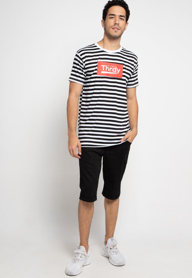 Third Day MTE14F thrdy red small stp blk-wh T-shirt Multiwarna