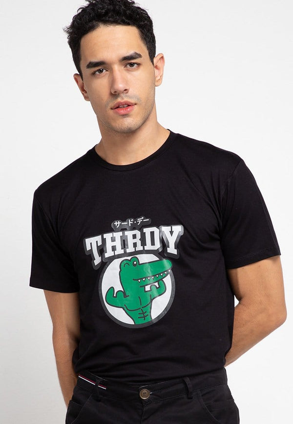 Td Friends MTF12 draco thrdy ever blk kaos pria Hitam