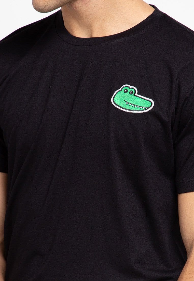 Td Friends MTF21 draco patch blk kaos pria Hitam