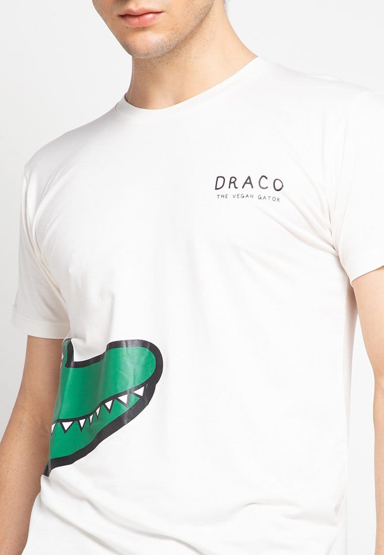 Td Friends MTF35 Draco Belly Wht Kaos Pria Putih