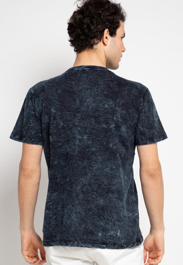 Third Day MTF41 washtees tori daijiro boxed nvy kaos pria Navy