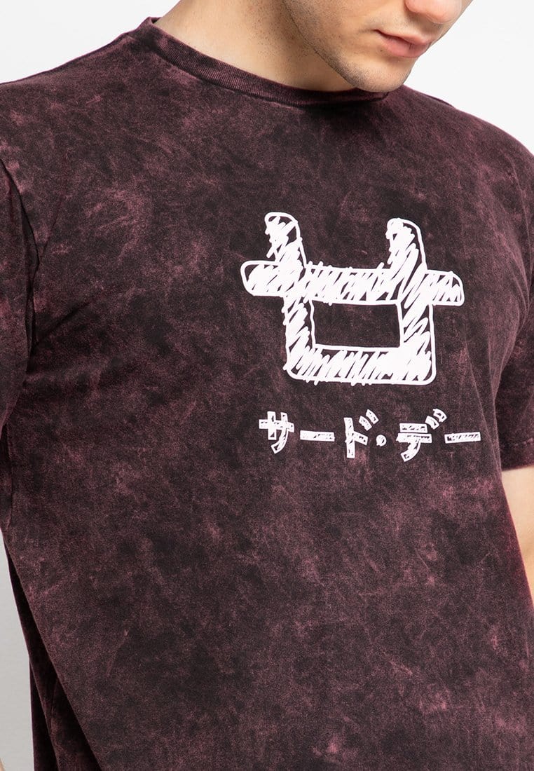 Third Day MTF43 washtees scribble mrn kaos pria Maroon