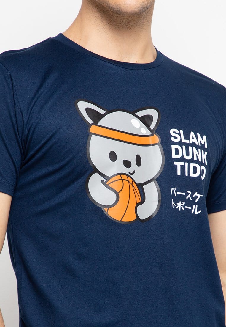 Td Friends MTF69 slamdunk tido navy kaos pria
