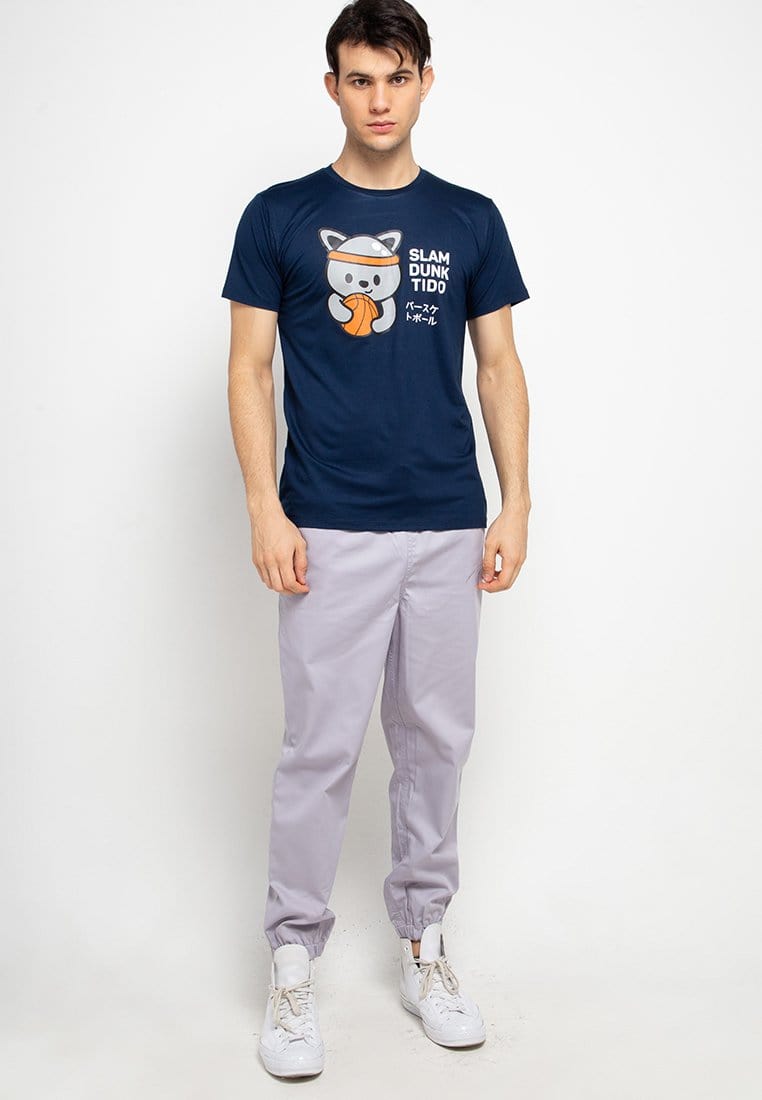 Td Friends MTF69 slamdunk tido navy kaos pria