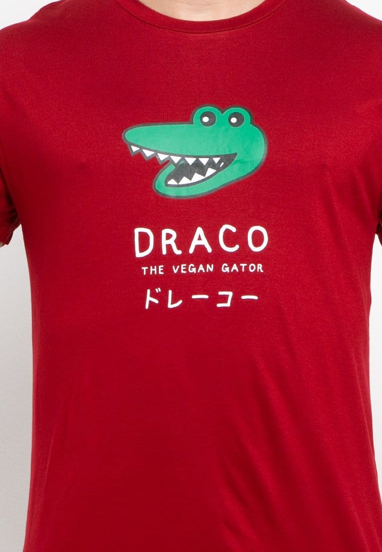 Td Friends MTF84 draco yawn maroon kaos pria