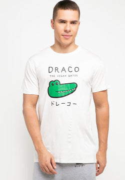 Td Friends MTG21 draco vegan gator putih kaos pria