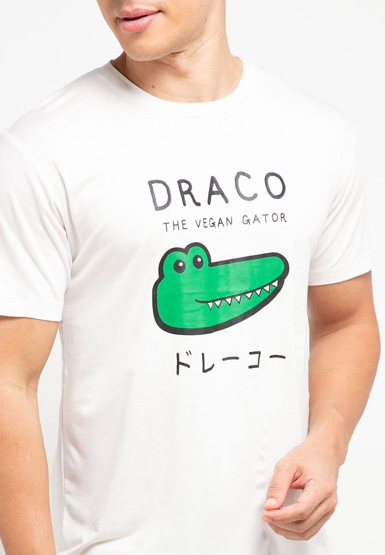 Td Friends MTG21 draco vegan gator putih kaos pria