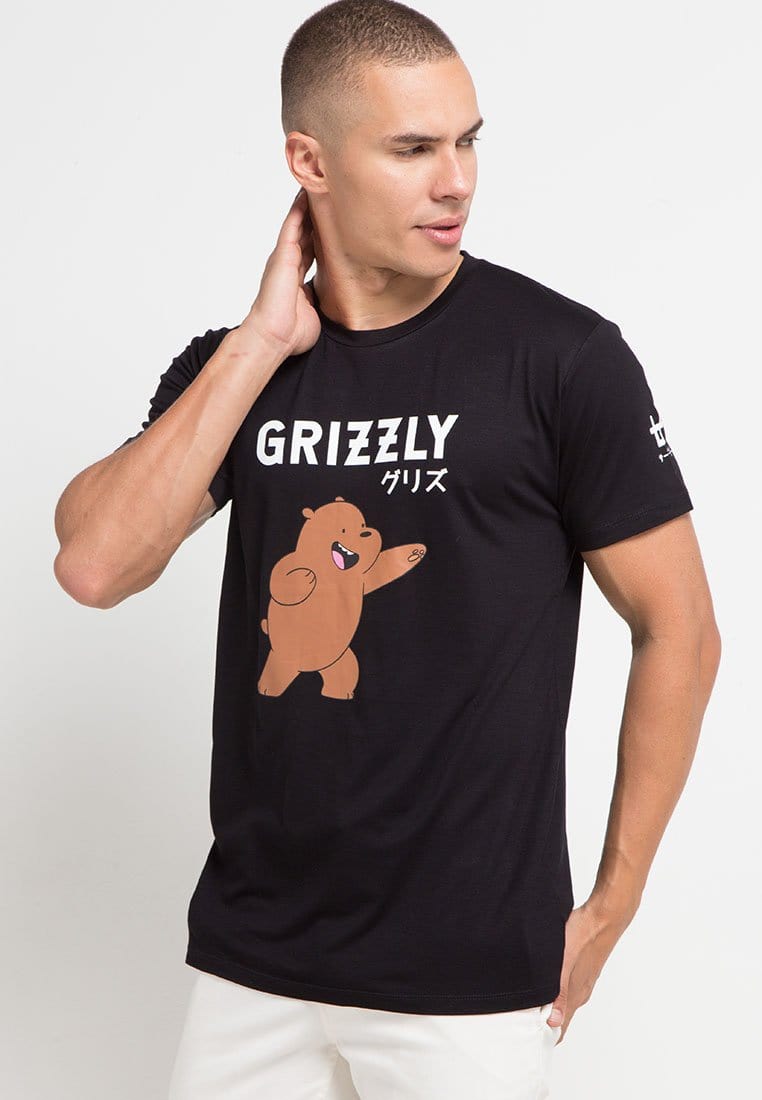 Third Day MTG41 grizzly color we bare bears WBB blk kaos hitam pria