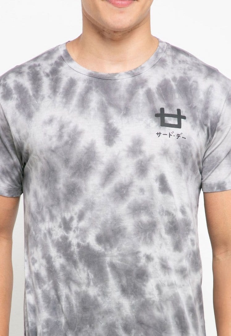MTH33 thirdday tie dye white grey unisex t-shirt
