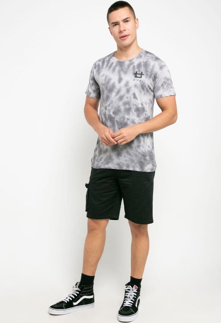 MTH33 thirdday tie dye white grey unisex t-shirt