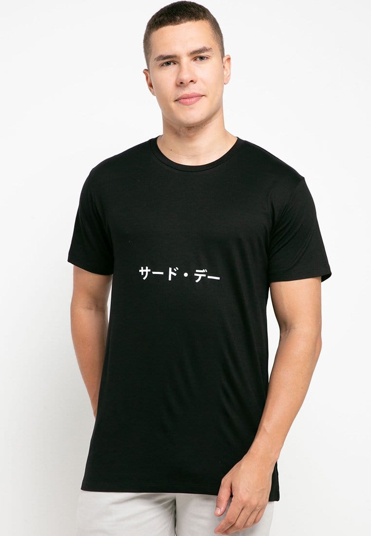 Third Day MTH40 katakana belly t-shirt unisex black