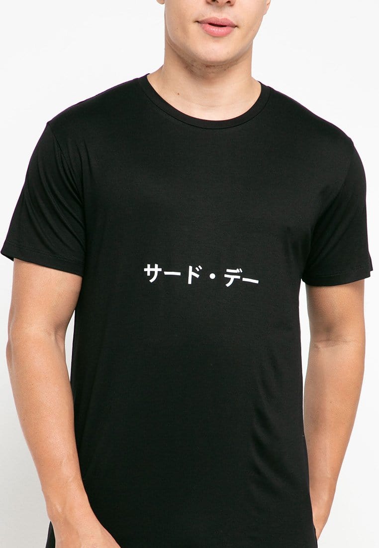 Third Day MTH40 katakana belly t-shirt unisex black