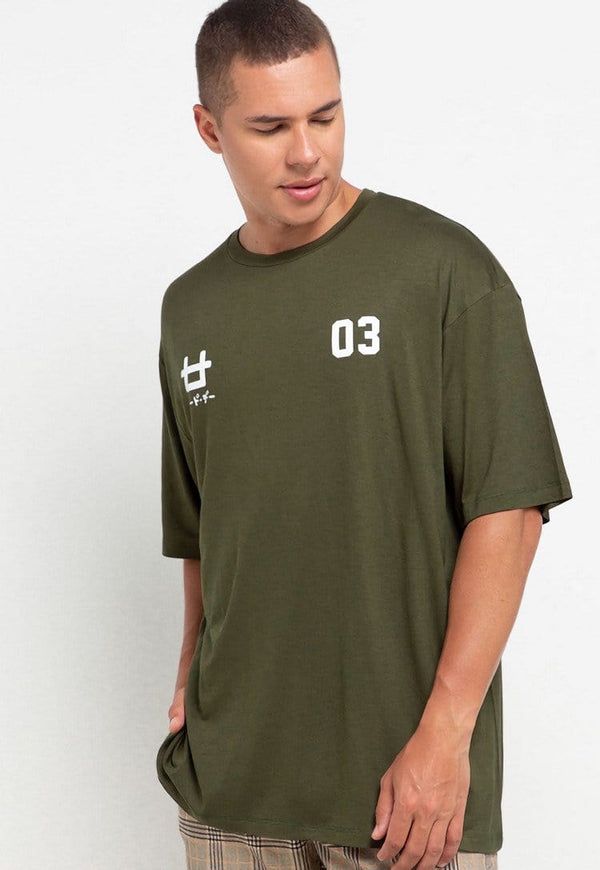 Third Day MTH60 Kaos Oversize logo x 03 Green Army