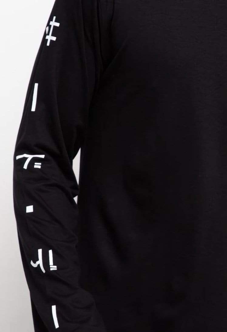 Third Day MTH90 L/S Long Sleeve Kaos Tangan Panjang Pria Katakana Kerning Hitam