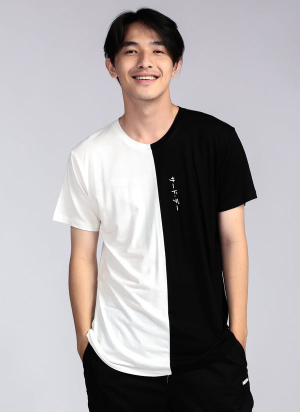 Third Day MTI02 Kaos Distro Other Half Quarter Putih Hitam Katakana Ver