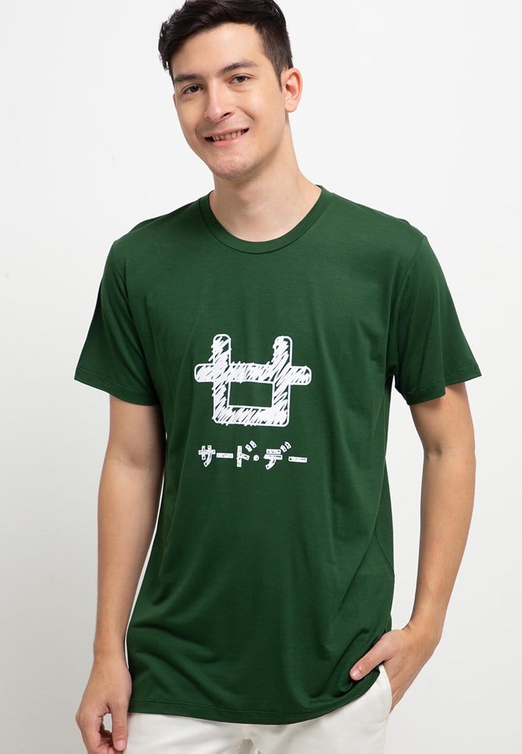 Third Day MTI04 Logoicon Scribble Blk T-Shirt Hijau Emr