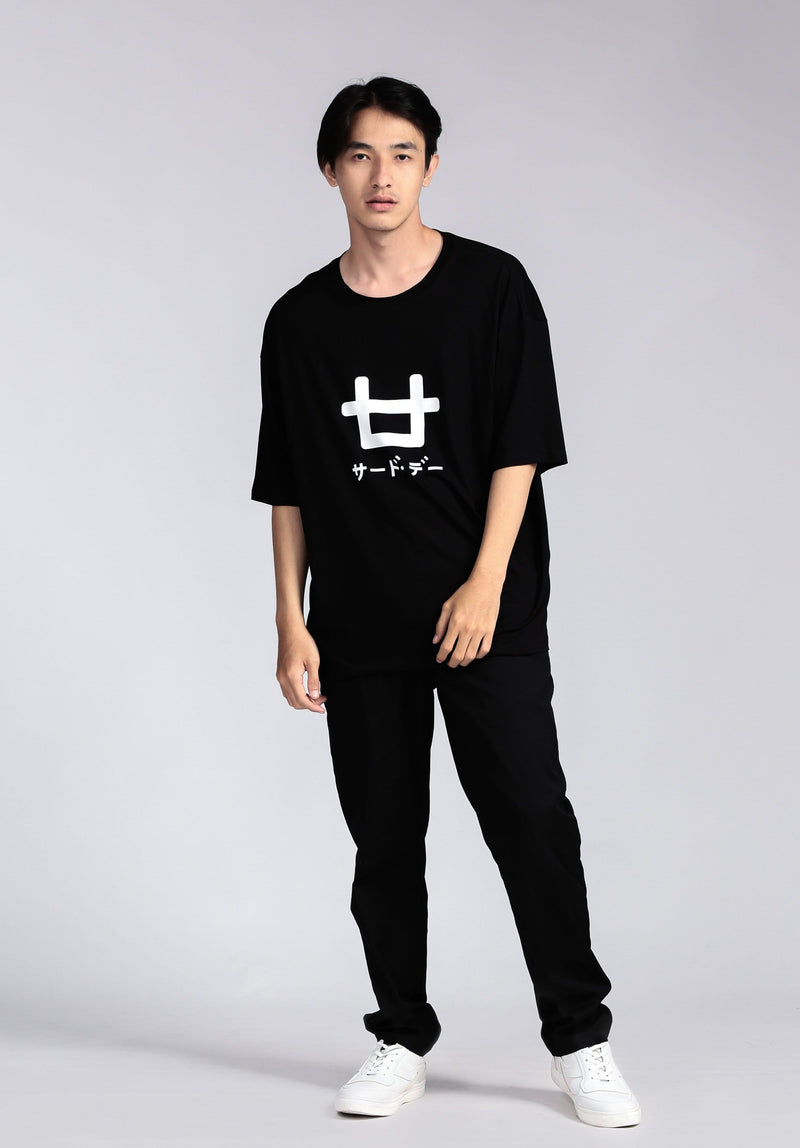 Third Day MTI19 Kaos Oversize Distro Pria Logo Icon Hitam