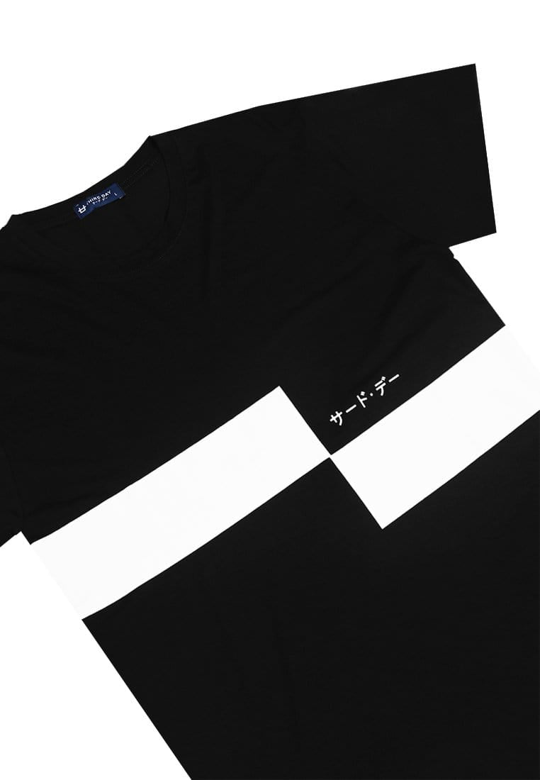 Third Day MTI32 Kaos T-Shirt Pria Instacool Gant Chart Katakana Hitam