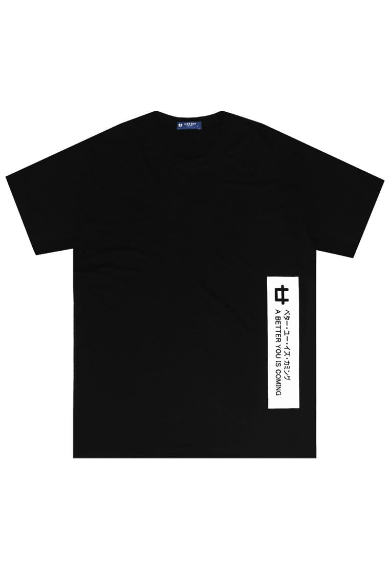Third Day MTI34 Kaos T-Shirt Pria Instacool Byic Waist Label Hitam