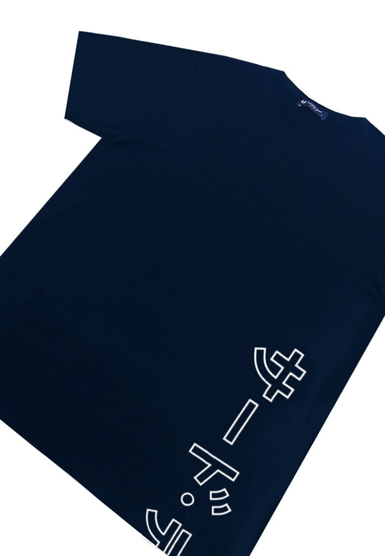 Third Day MTI50 Kaos T-Shirt Pria Instacool Katakana Outline Ver Bottom Navy