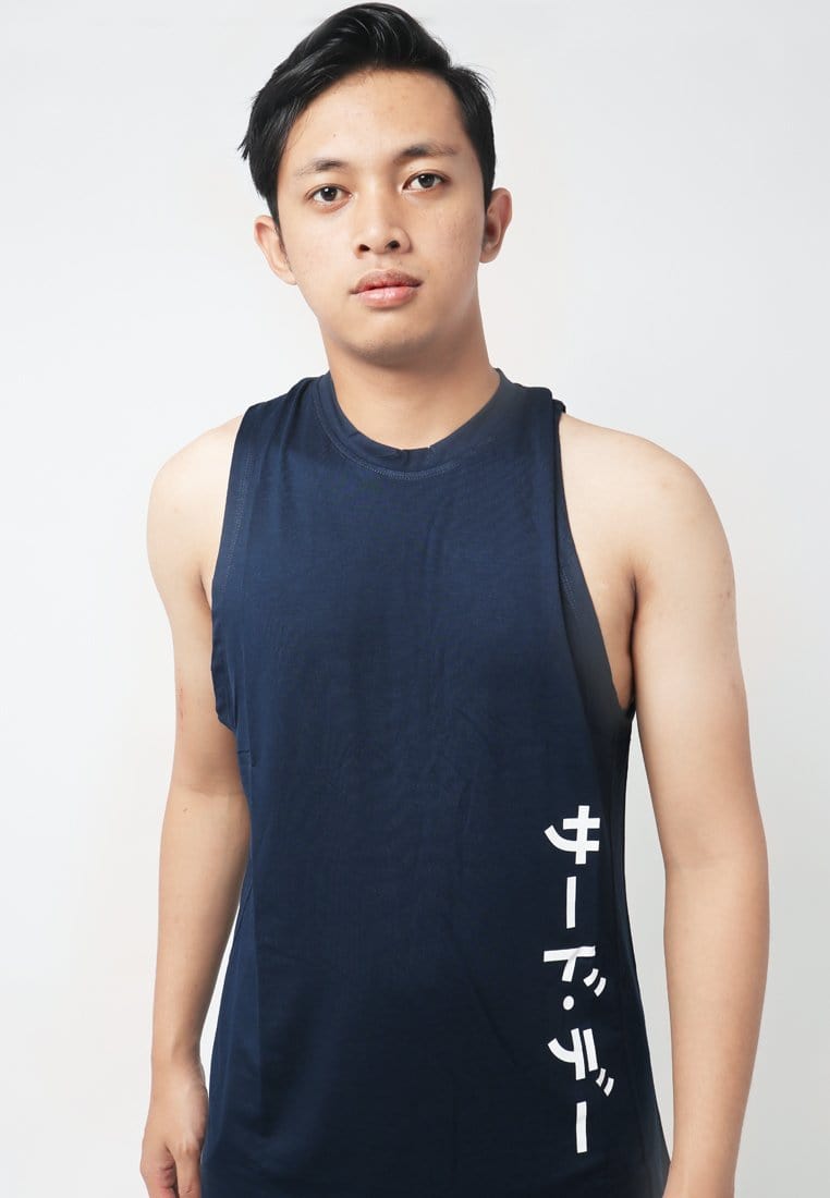 Third Day MTI56 Kutung Pria Casual Svn Katakana Sidewaist Navy