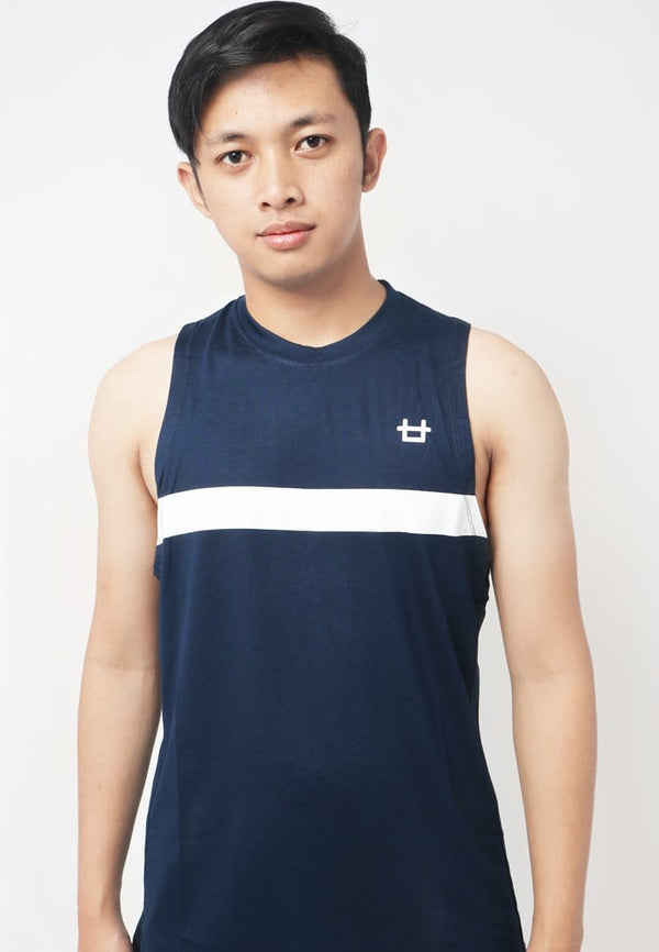 Third Day MTI57 Kutung Pria Casual SVN Thickblock Logo Chest Navy