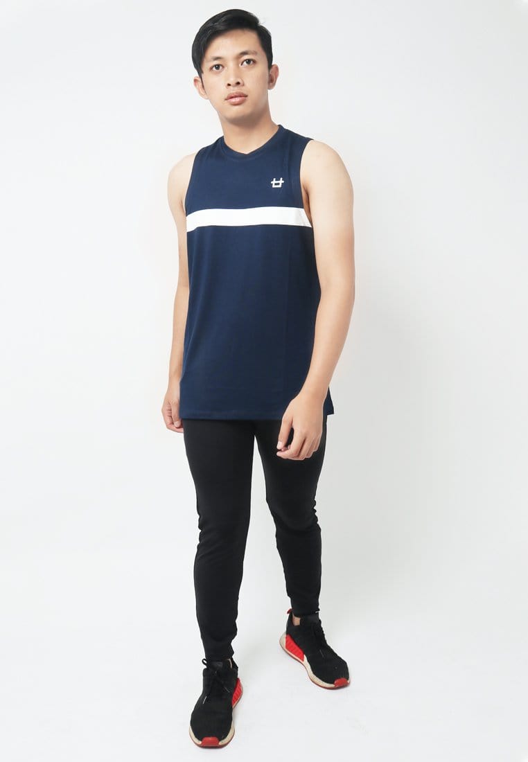 Third Day MTI57 Kutung Pria Casual SVN Thickblock Logo Chest Navy