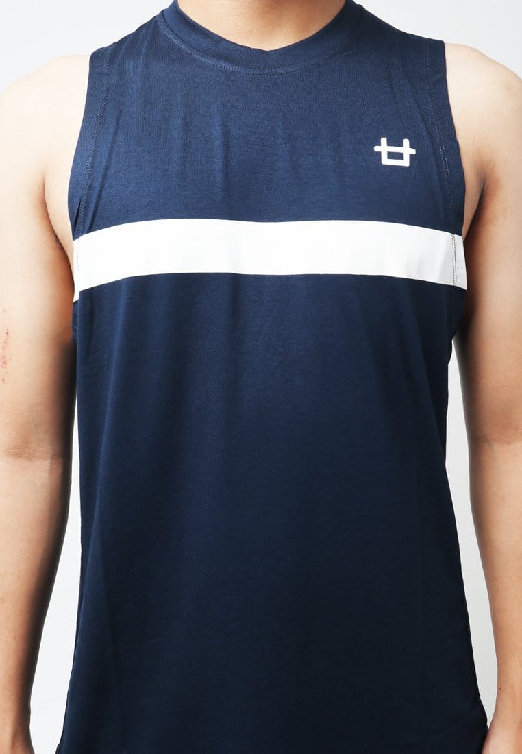 Third Day MTI57 Kutung Pria Casual SVN Thickblock Logo Chest Navy