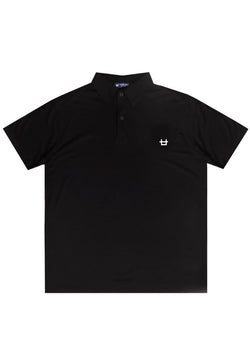 Third Day MTI67 Polo Casual Pria Logo Small Dakir Shirt Hitam