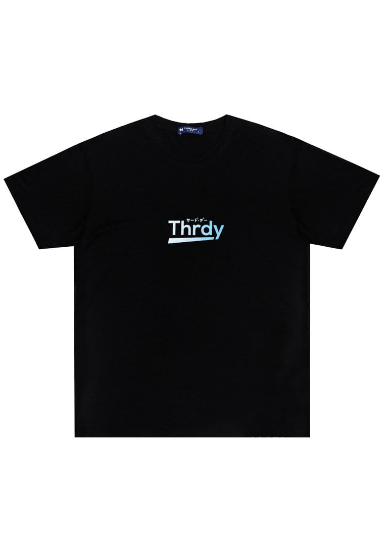 Third Day MTI71 Kaos T-Shirt Pria Instacool Light Blue Gradation Thrdy Hitam