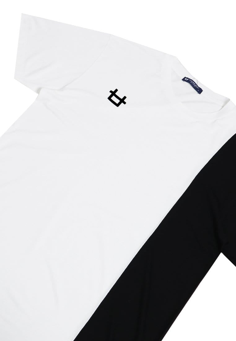 Third Day MTI72 Kaos T-Shirt Pria Instacool Quarter Black Logo Putih Hitam