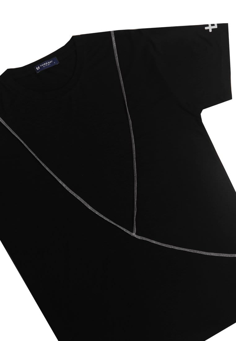 Third Day MTI78 Kaos Tshirt Pria Instacool Raw Sew Two-ARCS Hitam