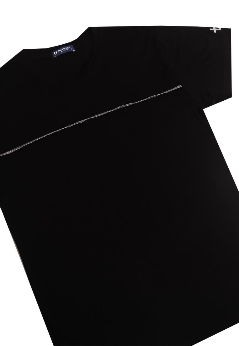 Third Day MTI80 Kaos Tshirt Pria Instacool Raw Sew Horizontal Hitam