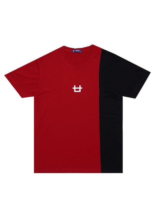 Third Day MTJ01 Kaos TShirt Pria Instacool Quarter White Logo Hitam Merah